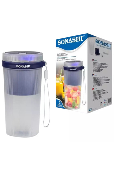 sonashi USB Rechargeable Blender SPB-194 With One Button Control- Pink
