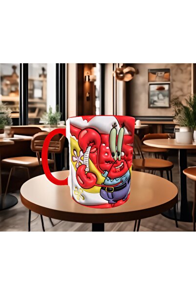 Mugs and love Sünger bob baskı hediyelik kaliteli porselen kupa