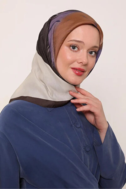 LuvenSara وشاح فلورا - بني غامق