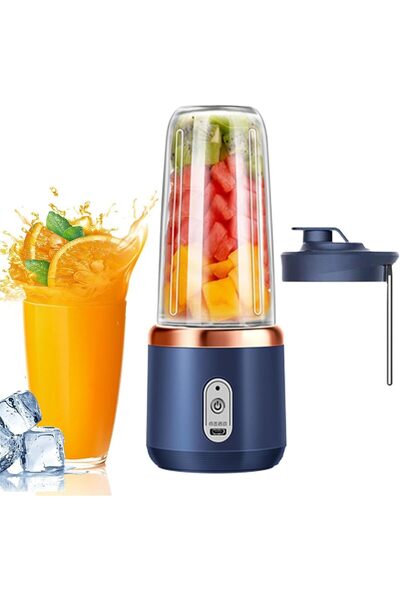 Hope خلاط محمول، خلاط زجاجات العصير، قابل لإعادة الشحن، شفرات من الفولاذ المق...