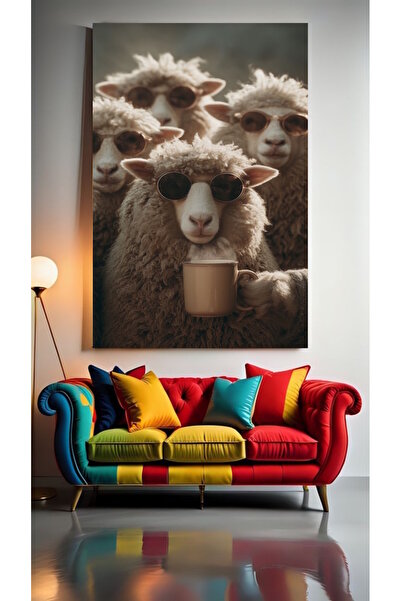 özkacar OI care bea cafea 1 Tablou pe pânză pentru decorarea casei, salonului...