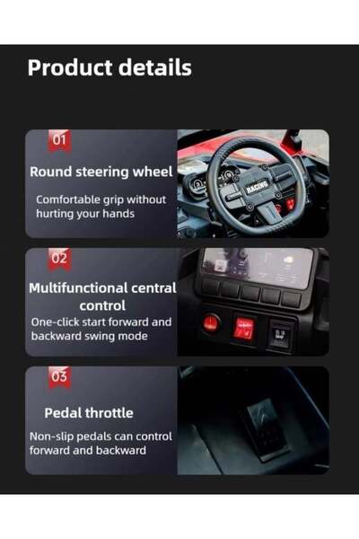 Fun Moment Large Electric Jeep with two Doors, a Battery, and a Remote Control that Children Can Ride and Drive