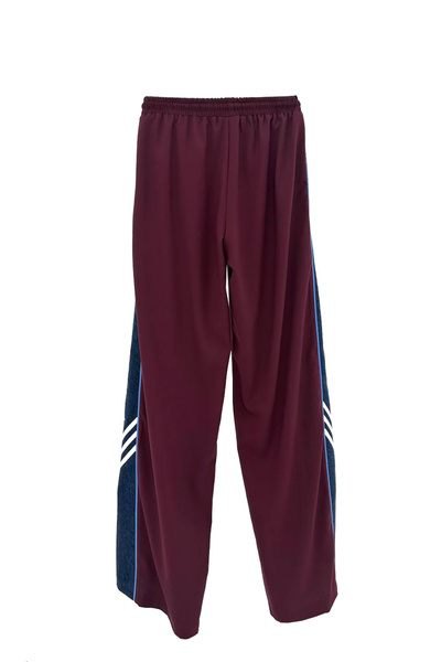 tw3 Women's Denim Fabric Garnished Stripe Detailed Design Trousers