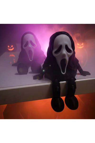 Ghost Face (Hayalet Surat) oturan Figür 1 ADET , Hediyelik Biblo
