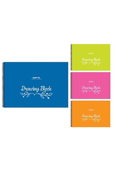 Gıpta Spiral Picture Notebook Plastic Cover 35X50 40 Sheets