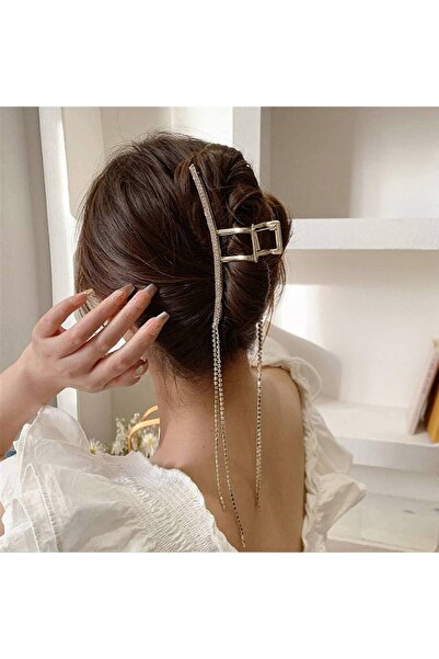 TAKIŞTIR Închidere cu zăvor din metal cu detalii de piatră de culoare aurie