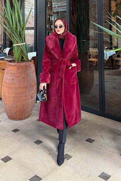 Melike Tatar Fur Angora Coat 32-2500