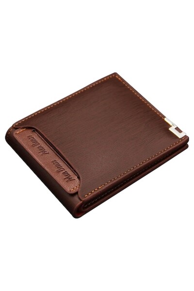 OEM Men's Wallet, High Capacity, PU Leather, Light Brown, Detachable Card Support