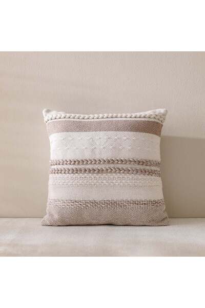 Danube Home Dunewool Khaki Outdoor Cushion 45x45cm - Woven PET Yarn, Stylish ...