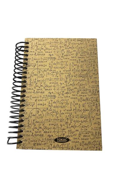 tüftürük Hard Cover Kraft Notebook A5 100 Sheets Lined Spiral Bound
