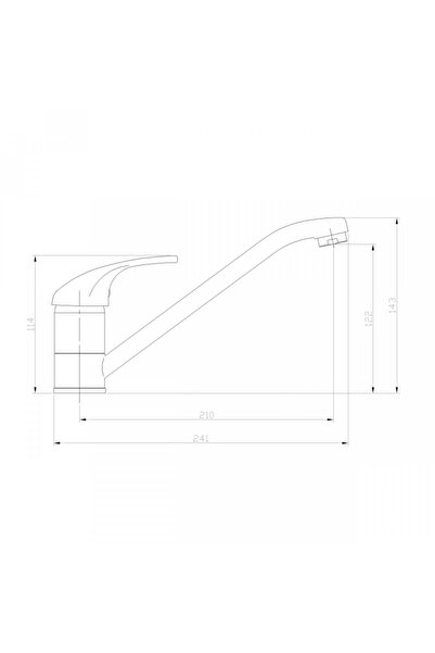 Other Baterie de bucătărie pivotantă neagră Invena Mitris
