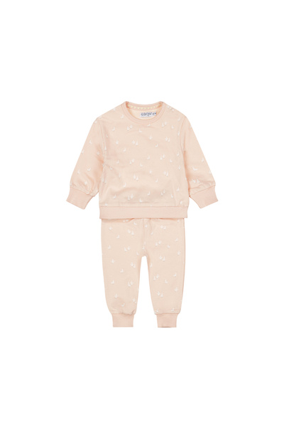 Dirkje Girls' Cotton Sweater and Pants Set - Light Pink | Batat