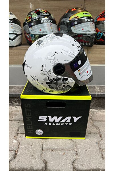 BRZ MOTOBİKE BRZ SW 715 IRIS Grey Yarım Kask