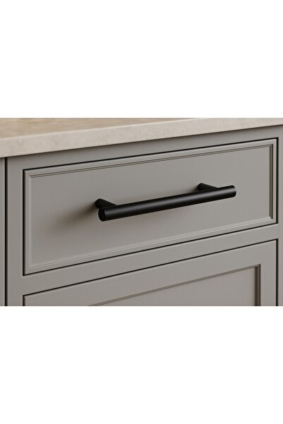 Özen Metal özen 1901 Mat Siyah 128mm paslanmaz çelik mobilya kulpu.