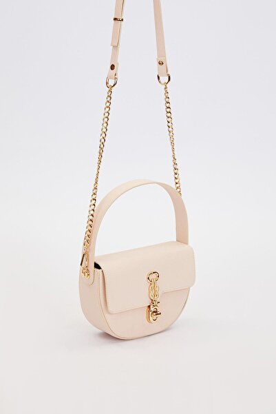 Levidor Cream Cover Buckle Handbag