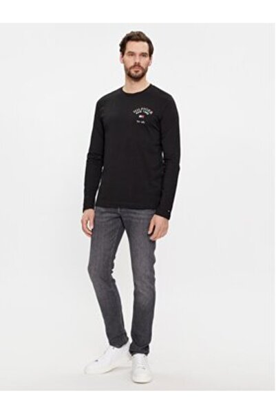 Tommy Hilfiger Men's Longsleeve MW0MW34252 Black