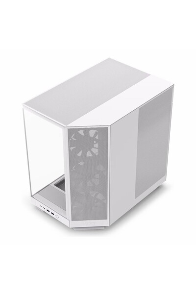 Nzxt Carcasa NZXT H6 Flow, Compact Dual-chamber, MiddleTower, Alb