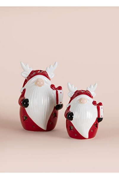 The Mia Dekoratif Yılbaşı Süsü Led Işıklı Cüce 10x8x14 cm