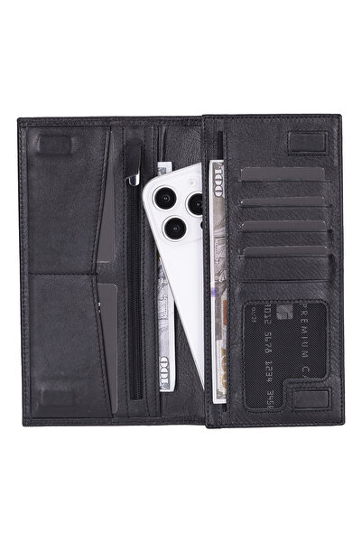 Lev Leather Genuine Leather Wallet for Women and Men – Detachable Card Holder...