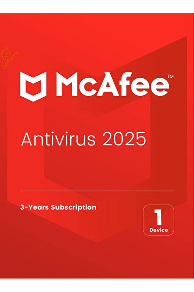 McAFEE Antivirus | 1 Device for 3 Years | 2025 | Digital License | SAME DAY DELIVERY