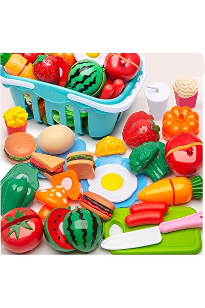 Generic Cutting Play Food Toy for Kids Kitchen, Fruit &Vegetables Accessories