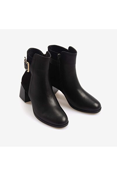 KEMAL TANCA Genuine Leather & Suede Women's Heeled Boots 24577