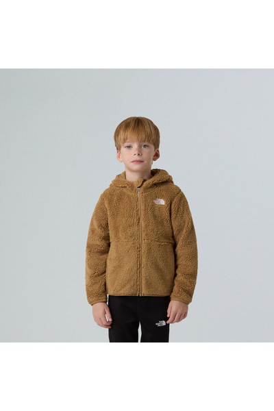 THE NORTH FACE سترة كامبشاير للأطفال باللون البني بسحاب