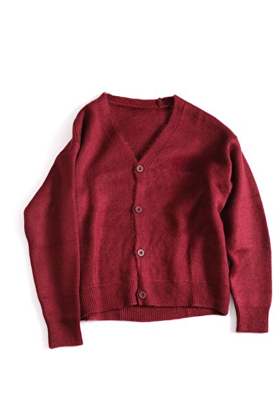 no7man Lorven Burgundy Cardigan