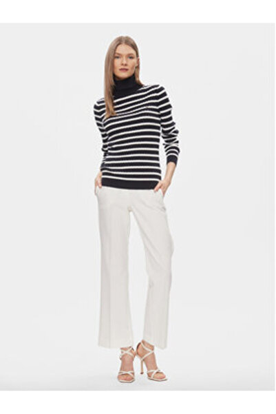 Tommy Hilfiger Pulover cu guler înalt pentru femei WW0WW40678 albastru