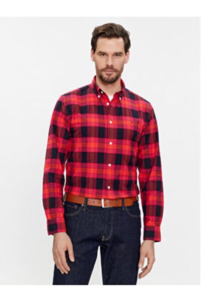 Tommy Hilfiger Men's Shirt MW0MW33780 Red