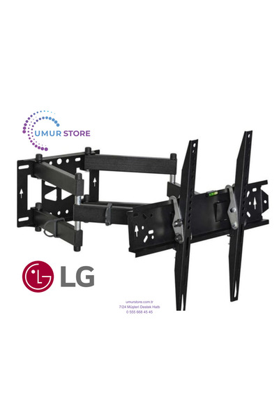 LG 65NANO846QA 65" inc 4K Smart webOS25 TV Hareketli Televizyon Duvar Askı Aparatı