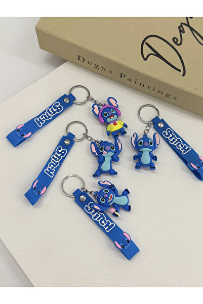 Alışveriş Kasabası 4'lü Stitch Lilo Karakter Anahtarlık ve Çanta Süsü