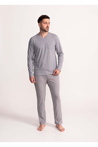 Soft&Seven by SOFIAMAN Men cotton pyjamas with V-nekline Filip