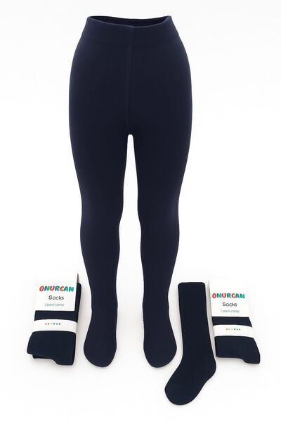 TH Shop ДЕТСКИ ЧОРАПОГАЩИ 2-ПАК тъмносини