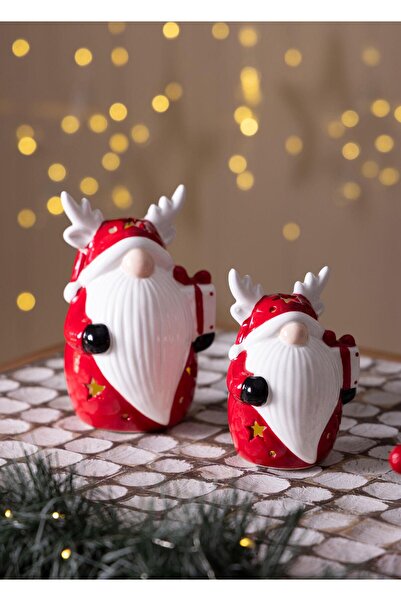 The Mia Dekoratif Yılbaşı Süsü Led Işıklı Cüce 10x8x14 cm