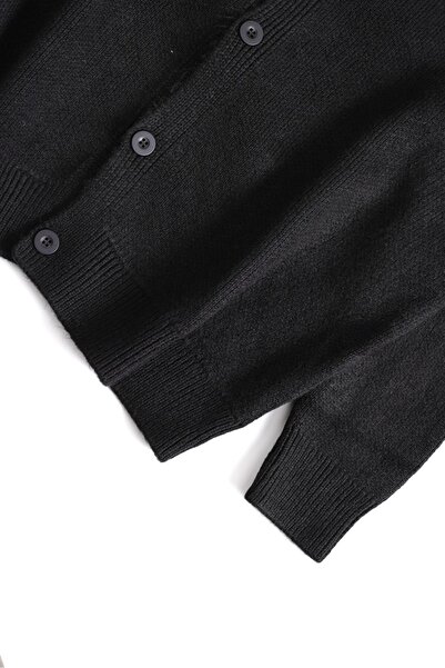 no7man Lorven Black Cardigan