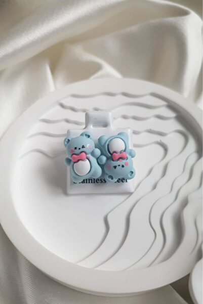 SelinDiamond أقراط أطفال فولاذية بتصميم حيوانات