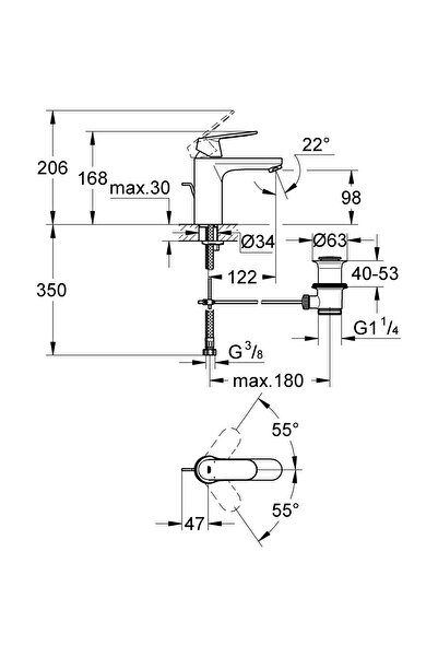 Other Baterie Grohe Eurosmart cu EcoJoy și sistem QuickFix