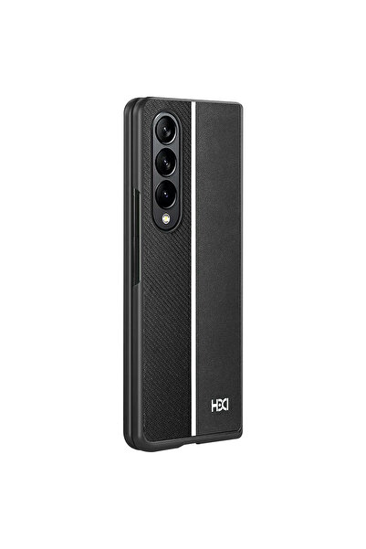 Fuchsia Samsung Galaxy Z Fold 4 Kılıf HBC-155 Lizbon Kapak - Siyah