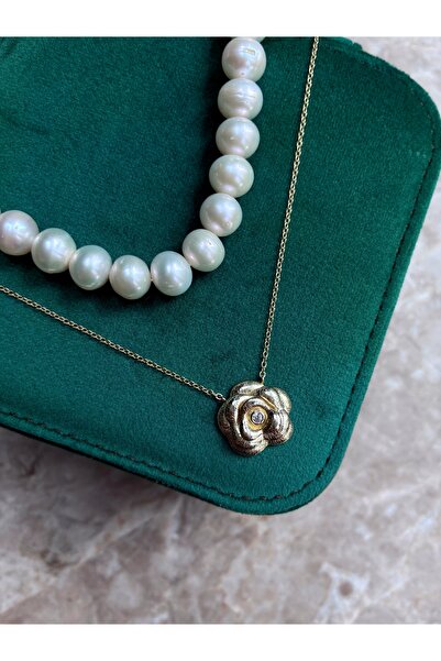 Miltonia Gül 925s Gümüş Kolye