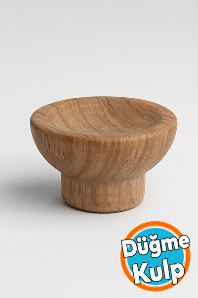 NZB Mobilya Mutfak Dolap Dolabı Çekmece Kulpu Kulbu Kulp Düğme Açık Ceviz Pla...