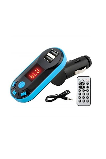 Palmonix FM Modulator Auto MP3 Bluetooth with Dual USB, Remote Control and Jack-Jack AUX Cable
