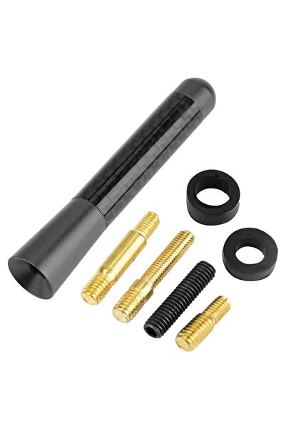 Powermaster PM-26308 Universal Mavi Karbon Fiber Oto Çubuk Radyo Anteni 12 CM