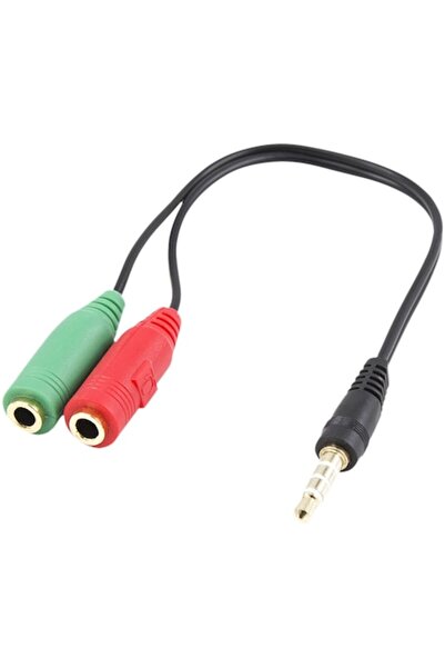 white shark Cablu adaptor pentru căști 3,5 mm x 2 jack F. 3 pini - jack M. 4 ...