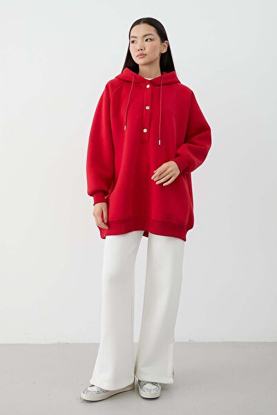 Rimel Moda Basic Sweat Kırmızı