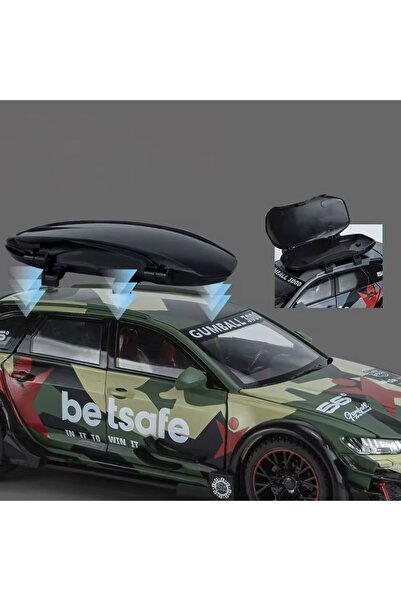 scntoys Audi Rs6 Car Station Wagon 1:24 Diecast Metal Model Car Collectible Car Modified