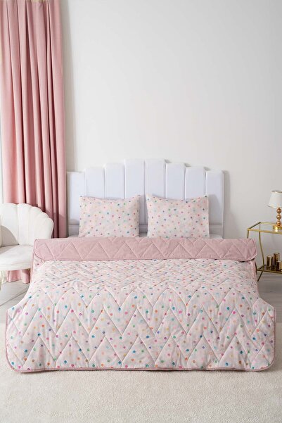 Rivaİstanbul Bonny Double Cotton Quilted Pike & Bedspread