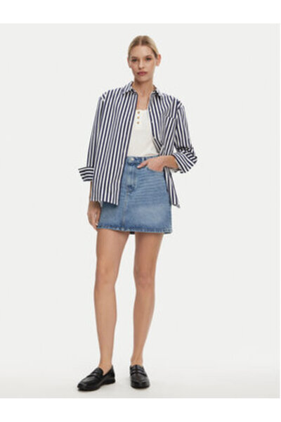 Tommy Hilfiger Fustă din denim pentru femei WW0WW44392 Albastră