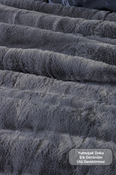 Elart Marsel Comfort Uyku Seti (220x240 cm) Antrasit