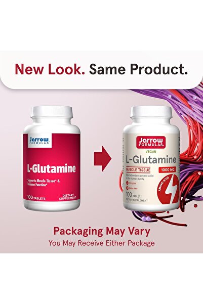 Jarrow Formulas L-Glutamine 1000 mg, 100 Tablets